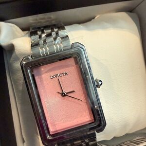 BRAND NEW!! Invicta Pink Dial Silver Watch